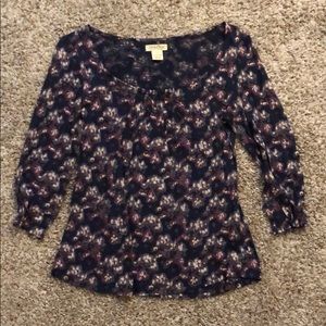 Abstract floral top